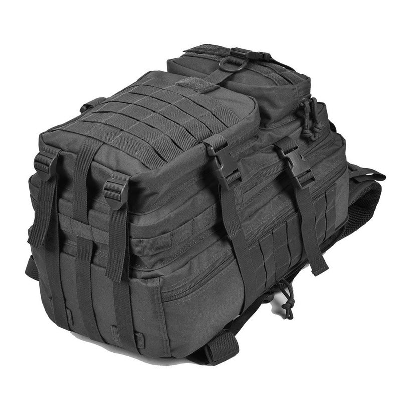 REEBOW GEAR Tactical Backpack for Men Army Molle Military Style Assault Pack Bug Bag Backpacks Daypack (34L Black) - Image 3